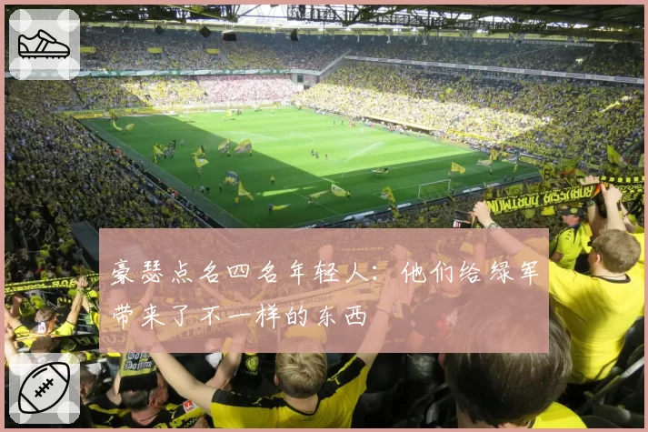 豪瑟点名四名年轻人:他们给绿军带来了不一样的东西